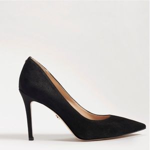 Sam Edelman Hazel Pointed Toe Pump in Black Suede